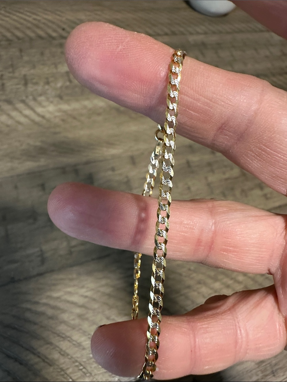 Polished Gold Figaro-Style Chain Necklace for Women